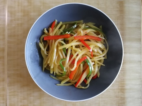 醋溜土豆丝的做法步骤:7