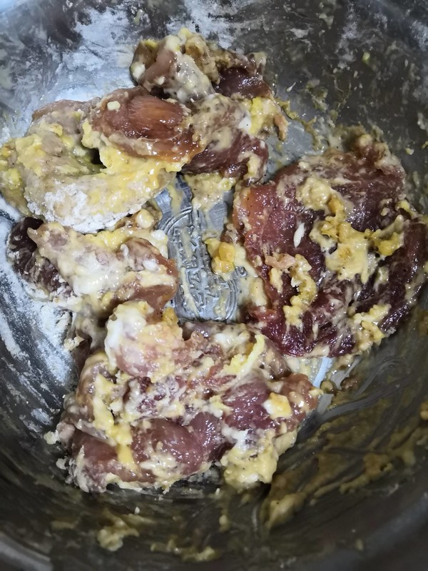 锅包肉的做法步骤：5