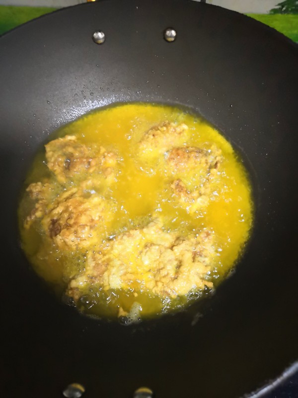 锅包肉的做法步骤：7