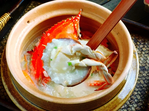 海鲜螃蟹粥的做法步骤:13
