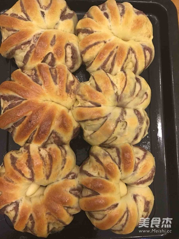 红豆沙面包卷的做法步骤:11
