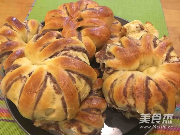红豆沙面包卷的做法步骤:11