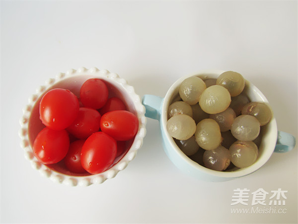 茄汁排骨龙眼肉的做法步骤:2