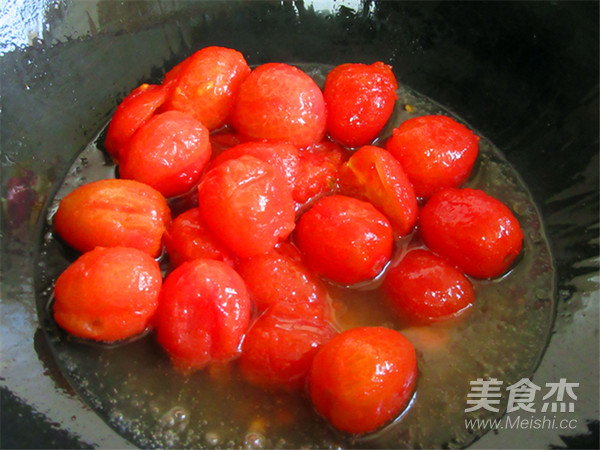 茄汁排骨龙眼肉的做法步骤:8