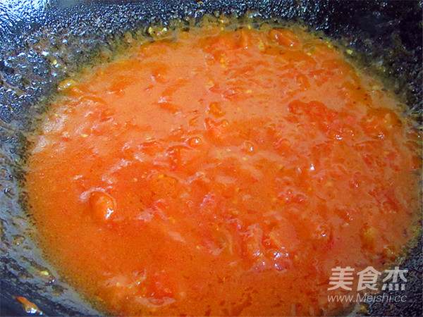 茄汁排骨龙眼肉的做法步骤:9