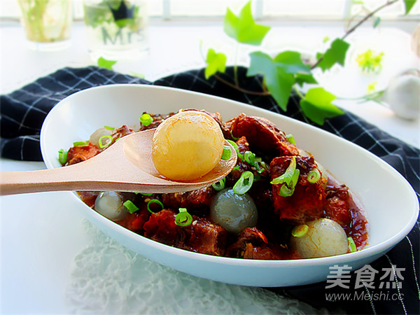 茄汁排骨龙眼肉的做法步骤:11