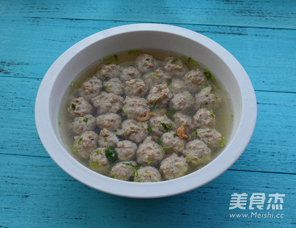 鲁菜之清汆丸子的做法步骤:5