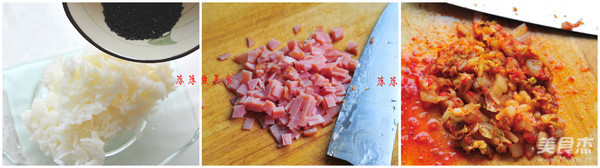 韩国拳头饭的做法步骤：1