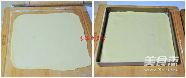 香葱肉松面包卷的做法步骤:2