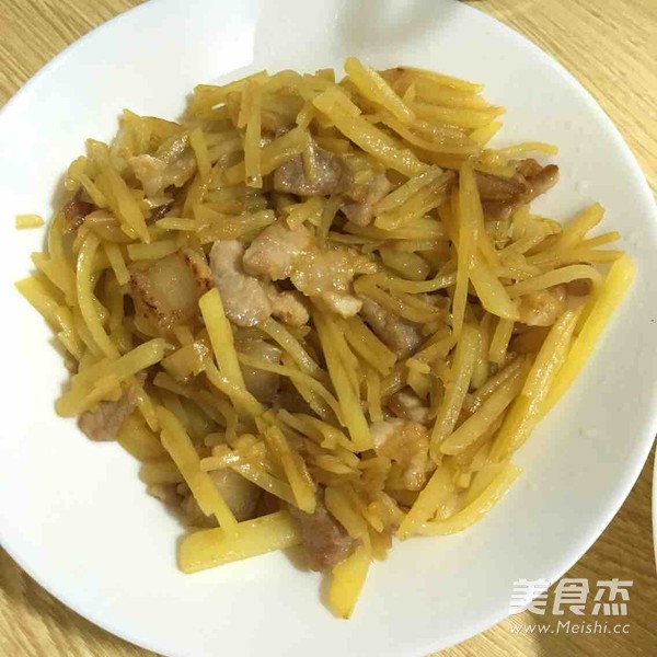 宿舍菜谱之土豆炒肉片的做法步骤：5