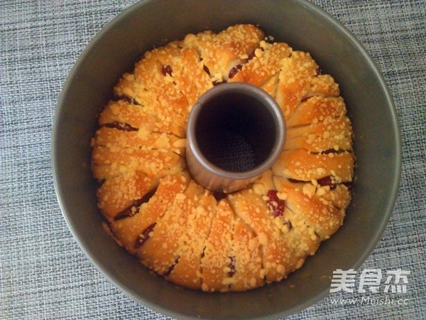 蔓越莓酥粒手撕面包的做法步骤:15