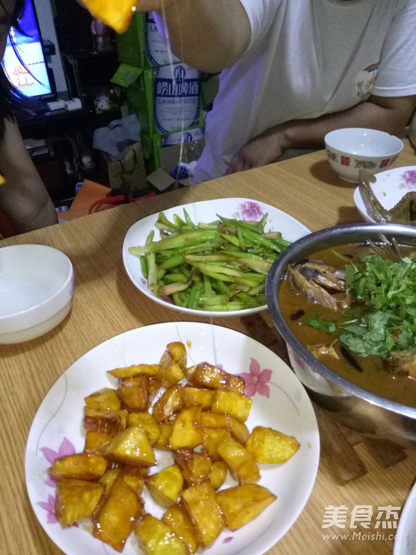 拔丝地瓜的做法步骤：6