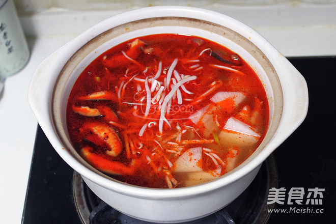 韩式辣牛肉汤的做法步骤:7