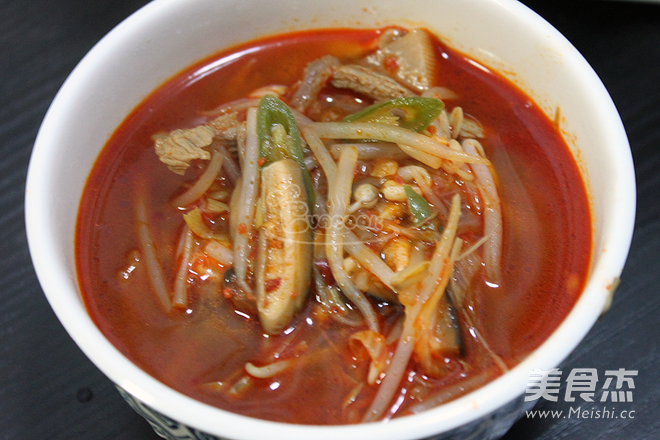 韩式辣牛肉汤的做法步骤:9