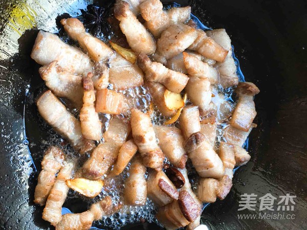 豆腐泡红烧肉的做法步骤：7