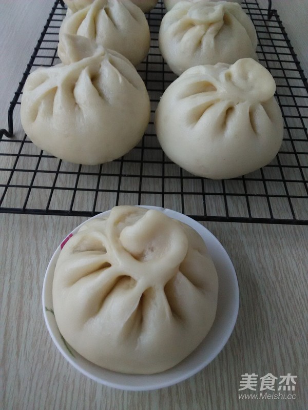 灰灰菜肉包子的做法步骤:16
