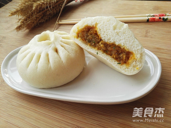南瓜粉条包子的做法步骤:13