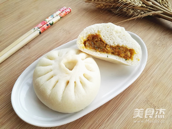 南瓜粉条包子的做法步骤:15