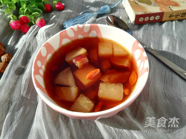 红糖大枣梨汤的做法步骤:8