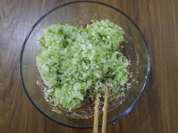 白菜猪肉馅饼的做法步骤:6