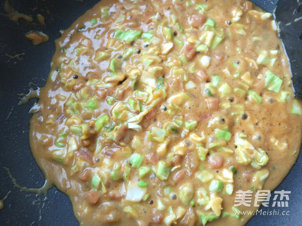 豆浆蔬菜打卤面的做法步骤:8