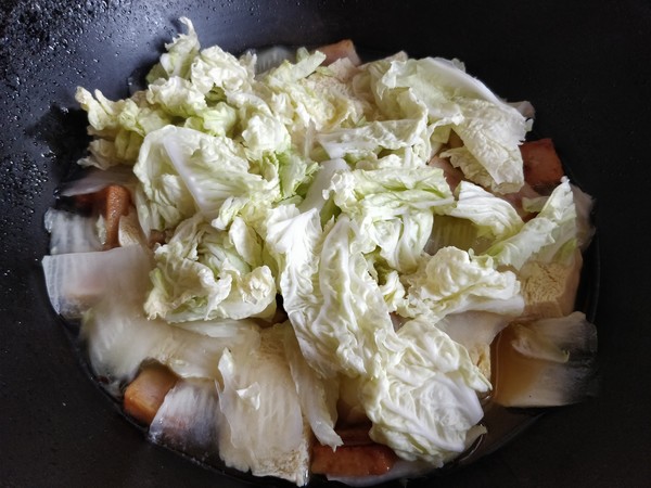 白菜炖冻豆腐的做法步骤:9