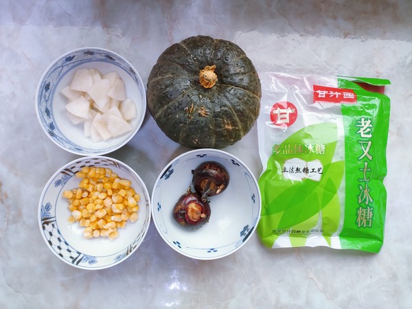 南瓜玉米马蹄梨子饮的做法步骤：1