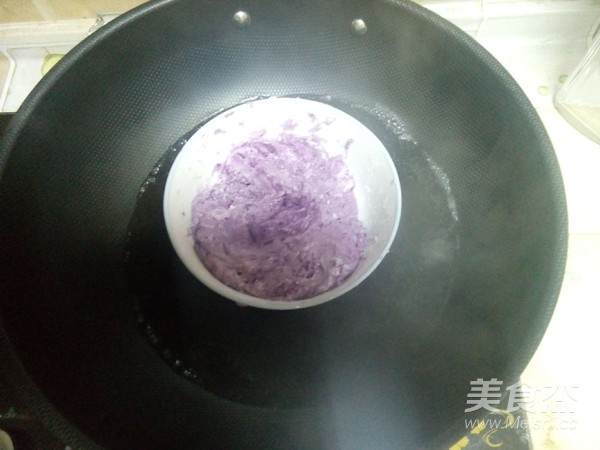 紫薯糯米糍的做法步骤:3
