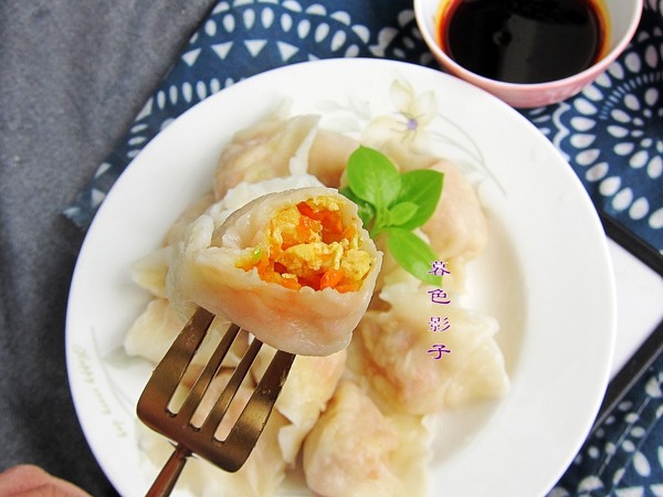 胡萝卜鸡蛋饺子的做法步骤:7