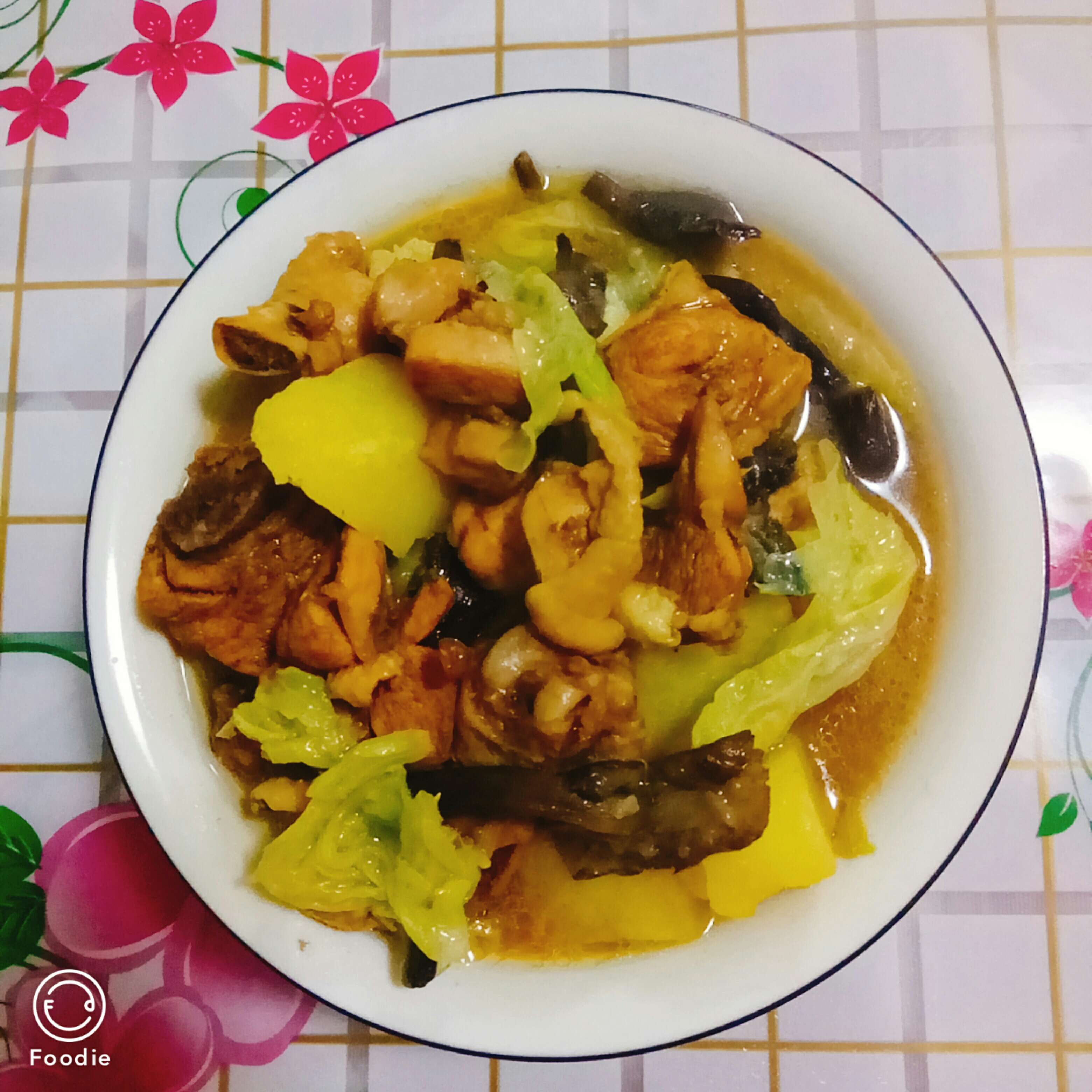 白菜炖鸡肉的做法步骤：10