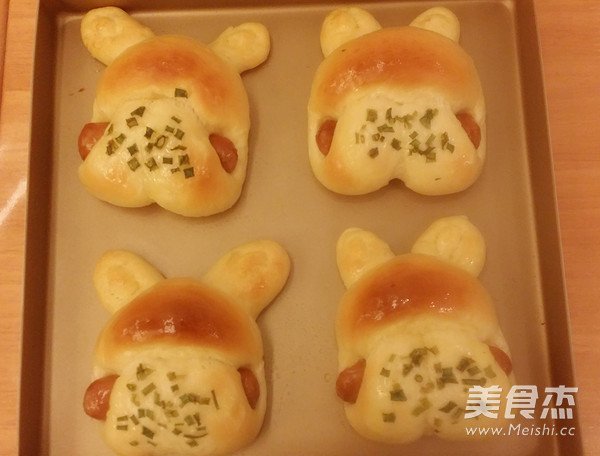 小兔面包的做法步骤:12