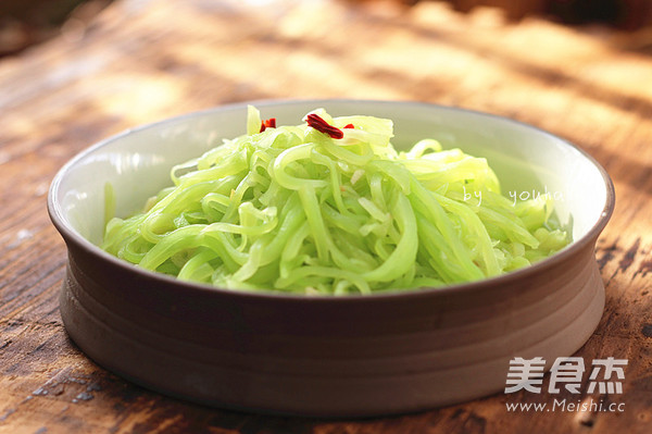 清炒莴苣丝的做法步骤:8