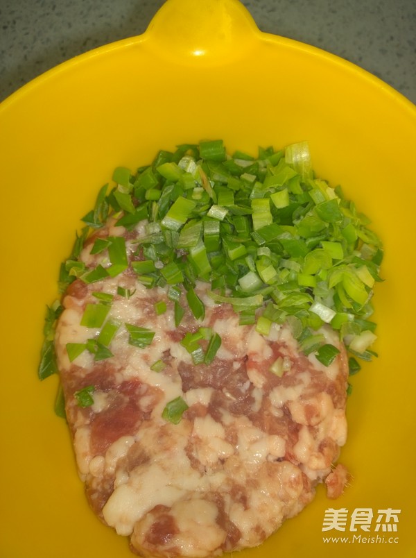 抹茶粉版翡翠白菜饺子的做法步骤:3
