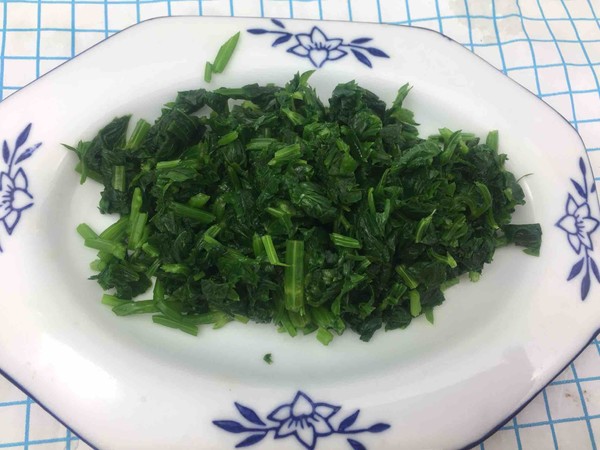 芹菜叶鸡蛋小麦粉饼的做法步骤:7