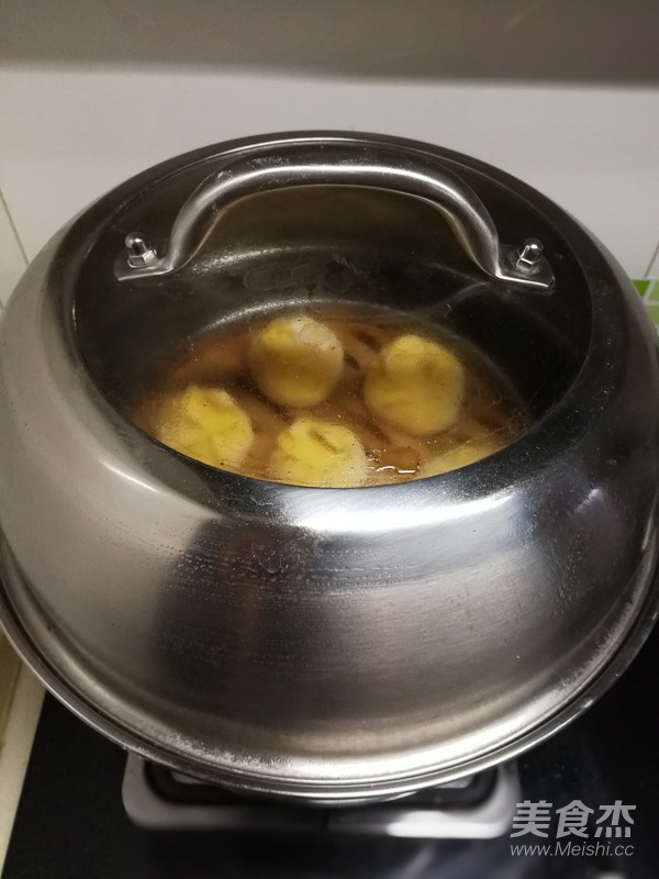 南瓜酱肉包的做法步骤:6