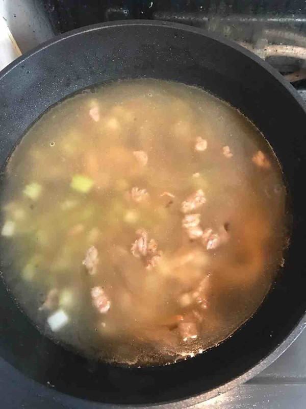 牛肉芹菜粥的做法步骤:5