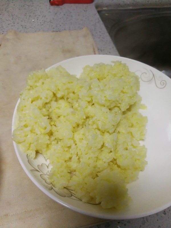 菠萝炒饭的做法步骤:6