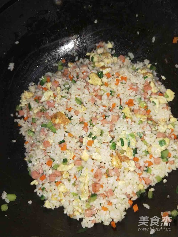 家常蛋炒饭的做法步骤:5