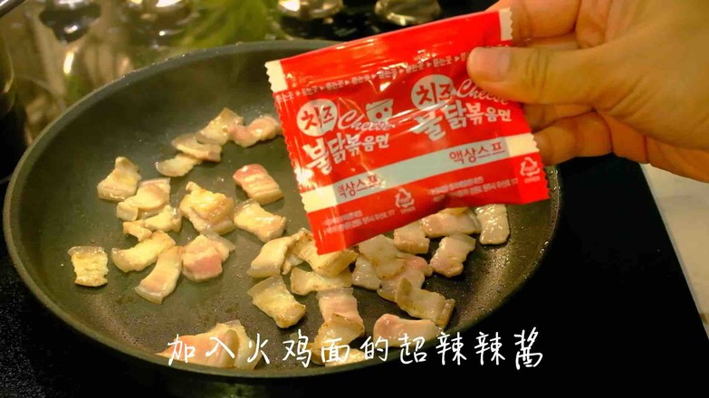辣白菜五花肉芝士拉面的做法步骤:5