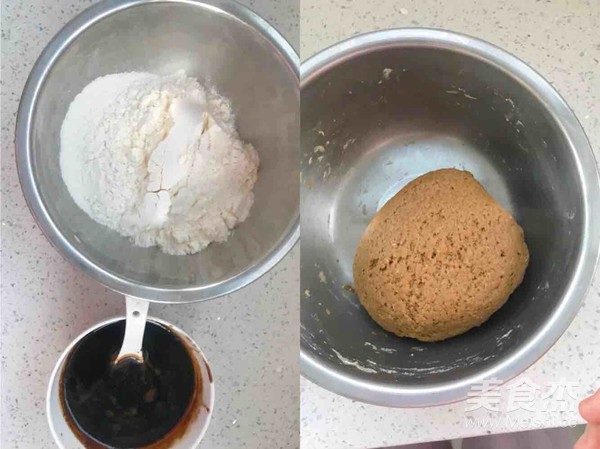 红糖红枣发糕的做法步骤：1