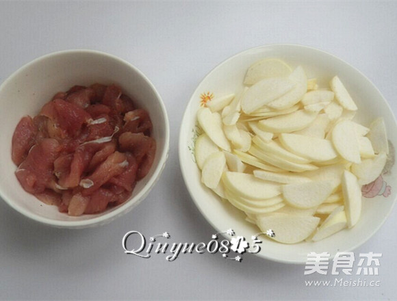 肉炒茭白的做法步骤:3