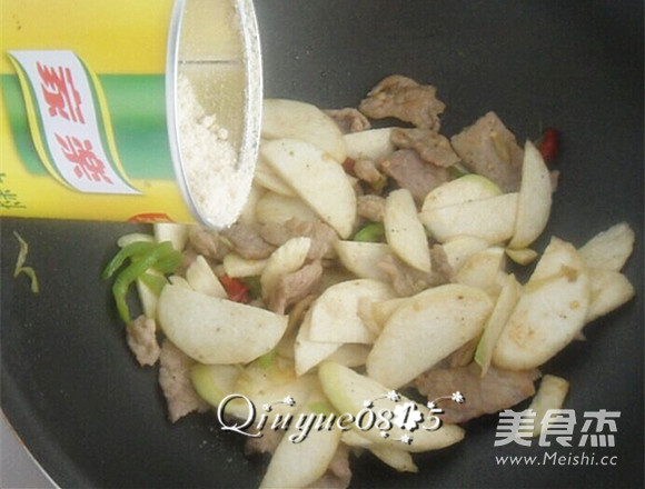 肉炒茭白的做法步骤:8