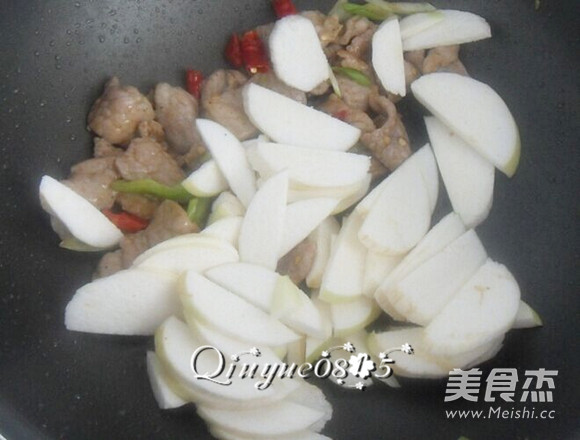 肉炒茭白的做法步骤:7