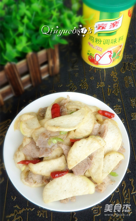 肉炒茭白的做法步骤:9