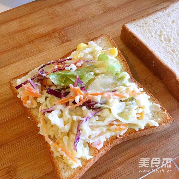 土豆泥沙拉三明治的做法步骤：3