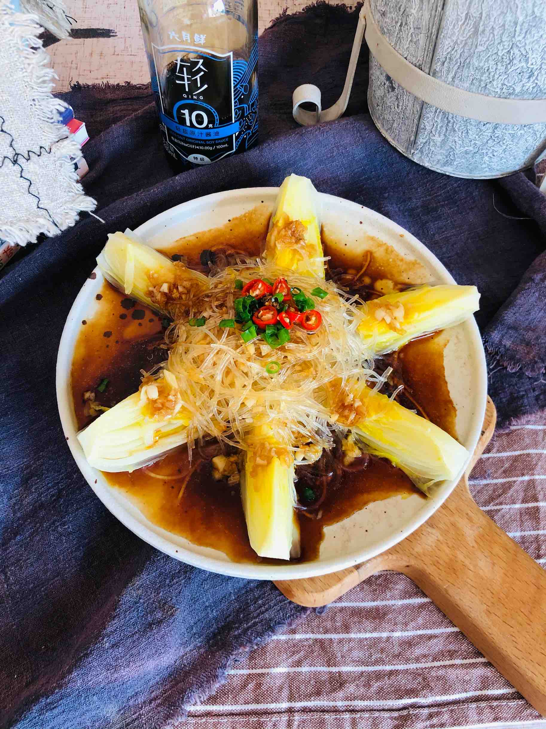 节后减脂餐：蒜蓉粉丝娃娃菜的做法步骤：14