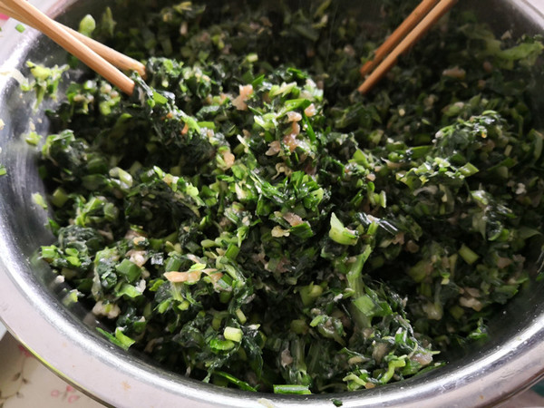 小白菜猪肉饼的做法步骤:5