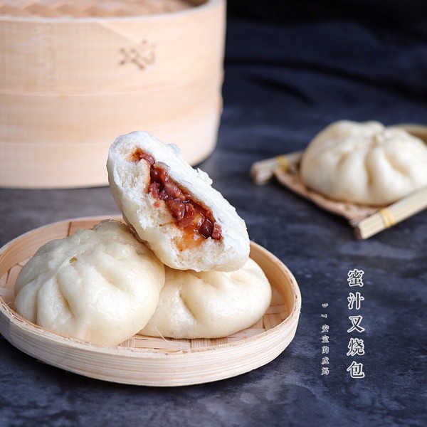 蜜汁叉烧包的做法步骤:13