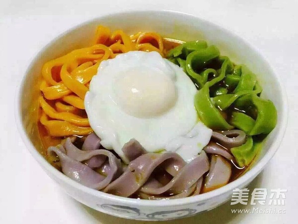 彩色面条的做法步骤:5