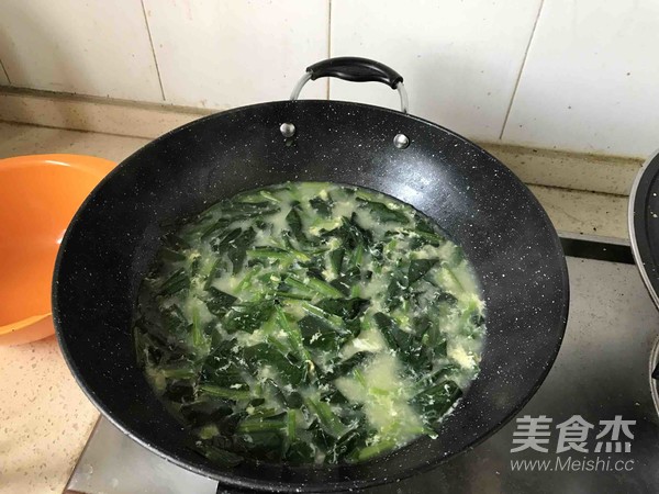 菠菜鸡蛋汤的做法步骤:13